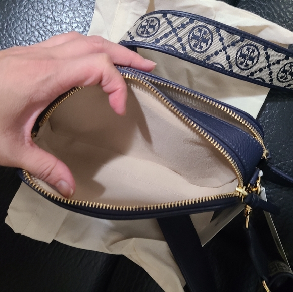 Tory Burch Navy Miller Mini Crossbody Bag Nwt - Picture 7 of 12